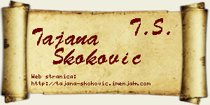 Tajana Skoković vizit kartica